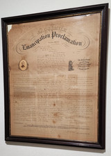 RARE 1863 EMANCIPATION PROCLAMATION FACSIMILE ORIG LINCOLN PHOTO 1 OF 10 KNOWN