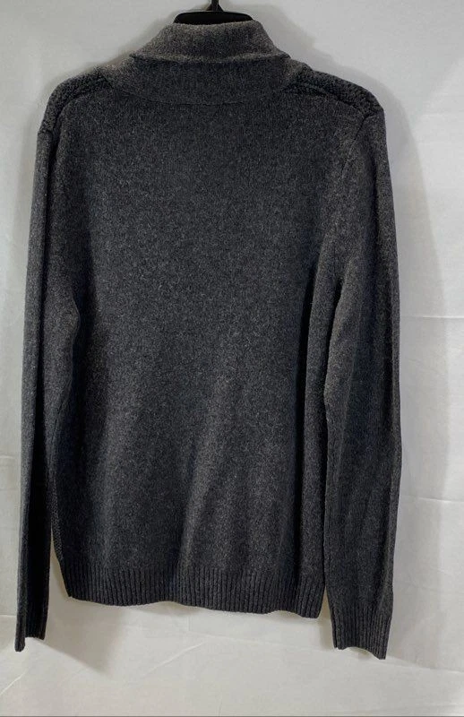 Express Men Gray Cardigan Sweater Size M - Image 2 of 4