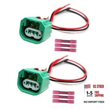 LIZAPUS 2PCS 3-Way High/Low Beam Headlights Connector Compatible with Dodge