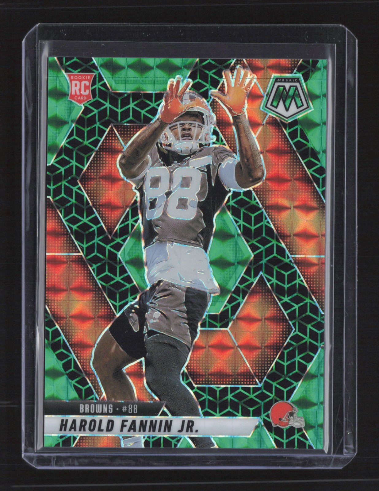 2025 Panini Mosaic #384 Harold Fannin Jr. Mosaic Green Spectris #/13