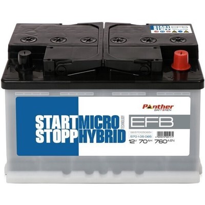 Autobatterie Panther Start Stop  EFB 70Ah  570105065N