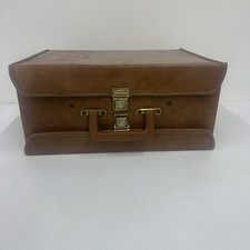 Vintage Cassette Tapes And Brown Faux Leather Case Double Sided LOOK