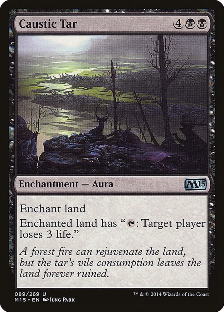 Caustic Tar Magic 2015 (M15) MTG 89 MP