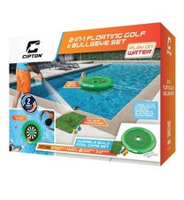 New 2 In 1 Floating Golf  Bullseye Set Cipton