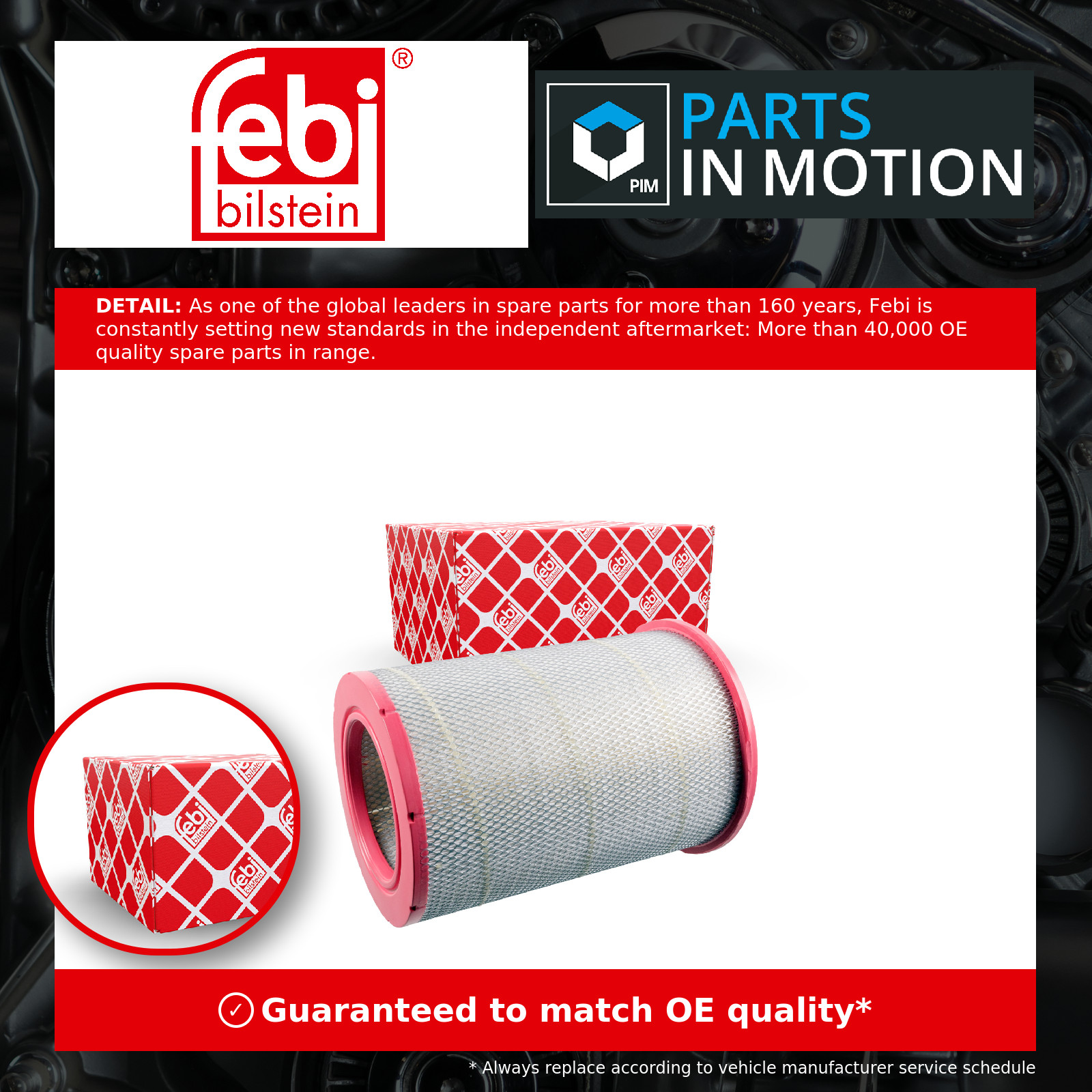 Air Filter 49351 Febi 1377099 1730757 1872151 Genuine Top Quality Guaranteed New