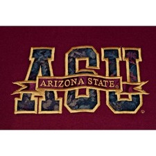 ASU Sweatshirt VTG Jansport Size L 90s Maroon Arizona State Embroidered Made USA