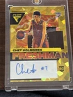 2023 Panini Flux Basketball Chet Holmgren RC Auto /10 Gold