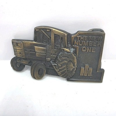 Spec Cast International Harvester Tractor #1 Vintage Belt Buckle 3.5 X 2 Inch