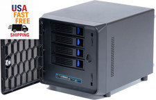 4 1 Bay DIY NAS Case, 4 X 2.5 / 3.5 Tray 1 X 2.5 Internal Bay. MB ITX. PS