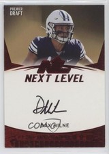 2021 Sage Premier Draft Next Level Auto Red Dax Milne #21NL-DM2 Auto mm8