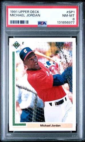 MICHAEL JORDAN 1991 Upper Deck Baseball #SP1 PSA 8 Chicago White Sox