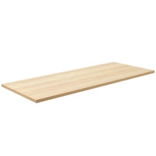VIVO Light Wood 55" x 24" Square Corner Table Top for Standing Desk Frames