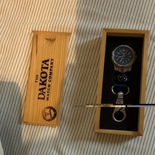 Dakota Watch Company Carabiner Hiker Clip Quartz Compass Blue Dial w/ Box