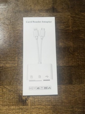 Card Reader Adapter For iPhone Or Type-C USB Flash Drives Camera Card Reader New