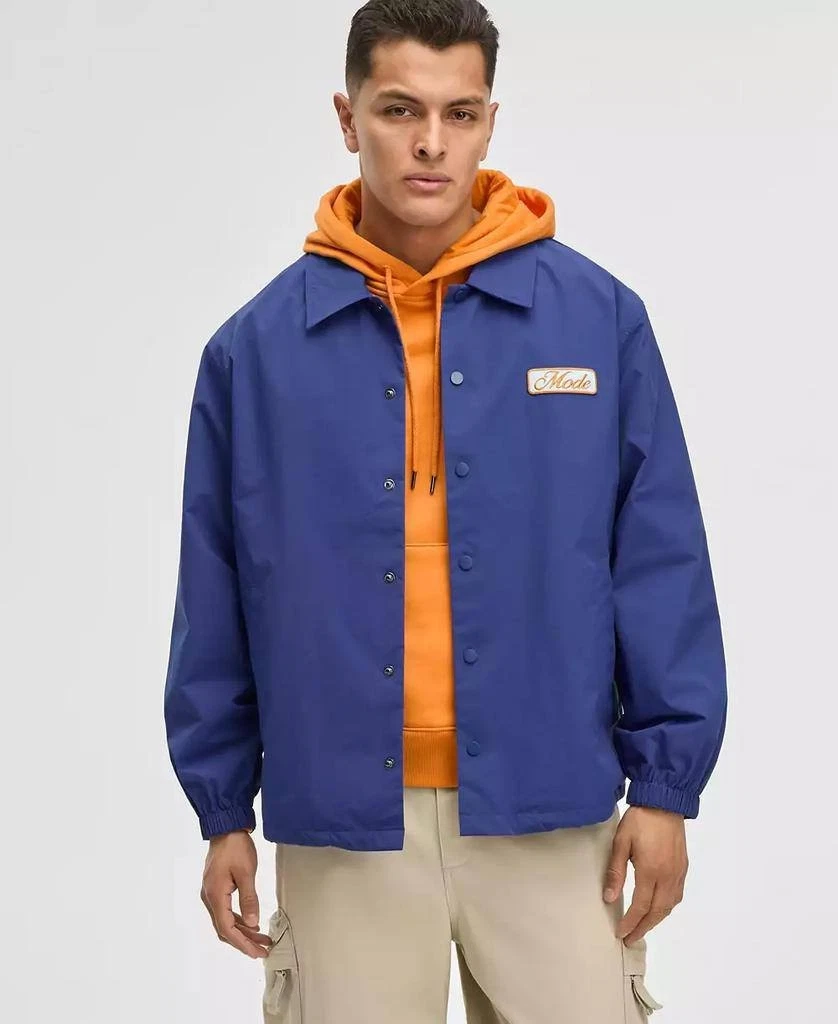 Mode of One Men’s Nylon Ripstop Coaches Jacket Blue M NWT