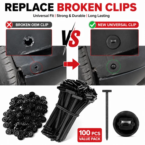 Automotive Fastener Kit 100PCS Universal Car Clips Repair Broken Body Panel Bump