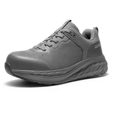 NORTIV 8 Men's Steel Toe Cap Shoes Slip Resistant Comfortable Work Low Top Shoes