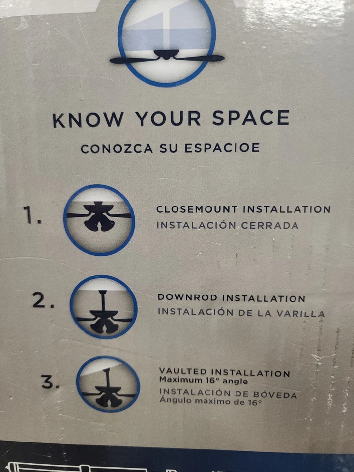 Harbor Breeze Macon Bay 62"  LED Indoor Ceiling Fan with Light NIB - Image 2 of 3