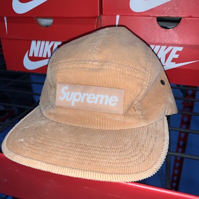 Supreme Corduroy Camp Cap (FW23) Beige Authentic New Box Supreme Corduroy Camp Cap (FW23) Beige Authentic New Box