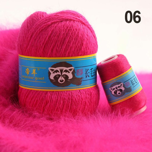 US 70g Soft Mink Velvet Wool Yarn DIY Hand Knitting Cashmere Wool Crochet Thread - Picture 15 of 48