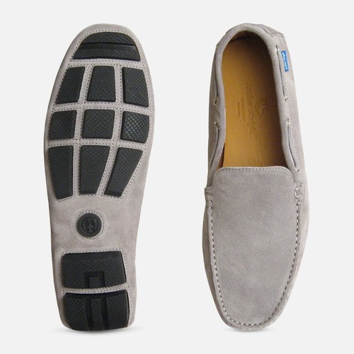 Light Grey Suede Mens Driving Shoes | eBay