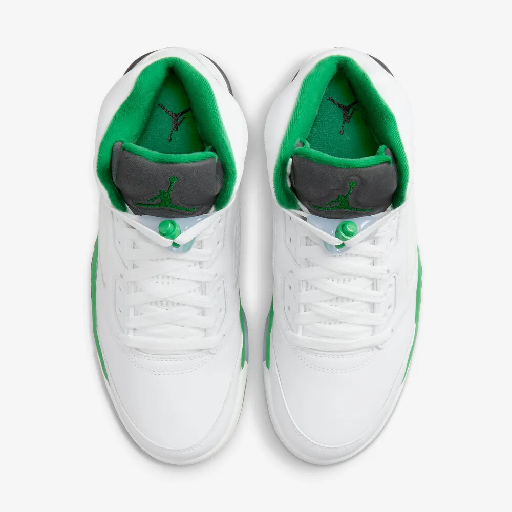 New Nike Women's Air Jordan 5 Retro Shoes - Lucky Green (DD9336