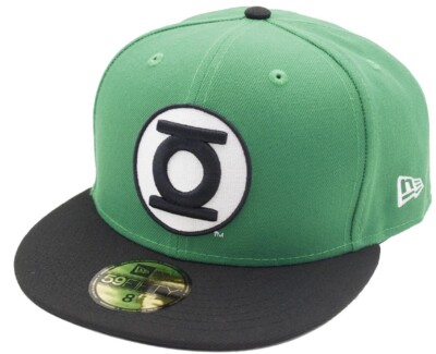 New Era Green Lantern Logo 59fifty 5950 Fitted Cap limited Edition Exclusive  
