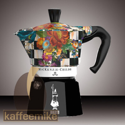 Bialetti MacKenzie-Childs Espressokocher Moka Express, 3 Tassen