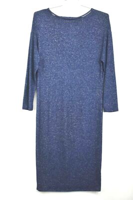 Threads & States Womens Brushed Hacci Knit Knot Back Long Sleeve Dress Size S