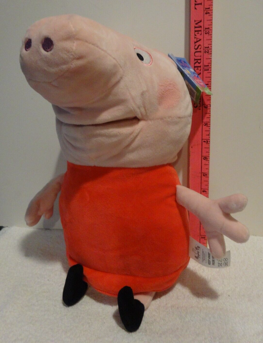 Toy Topic NEW NWT Peppa Pig Large Plush Doll Hand Puppet 17.5” Hasbro Toy Topic ...