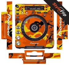 Pioneer CDJ-1000 MK3 | Orange Camo | Protective Decal | StyleFlip Skins