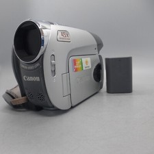 Canon DC320 Handheld DVD-RW Camcorder Silver Tested