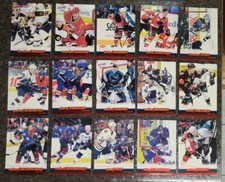 Lot Of 15 1999 - 2000 Pacific Hockey Red Parallel Cards, Includes Many Stars