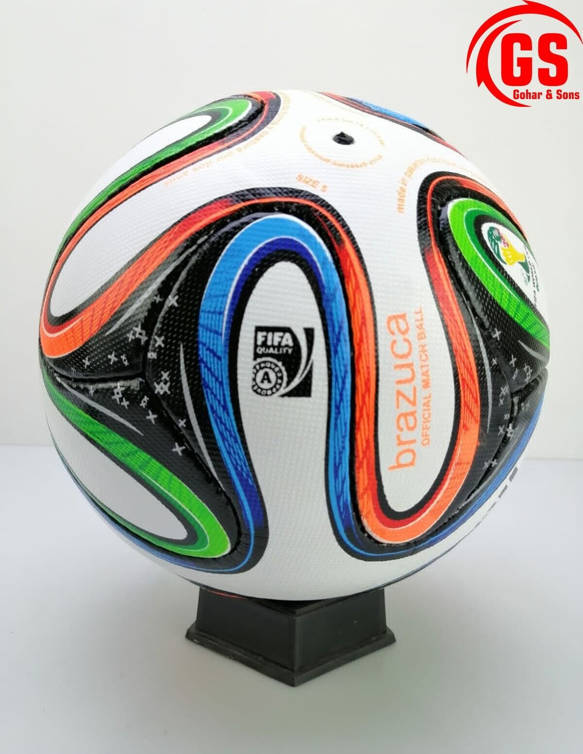 Cater Politiek stel voor HANDMADE BRAZUCA ADIDAS SOCCER BALL FIFA WORLD CUP 2014 BRAZIL SIZE 5 | eBay