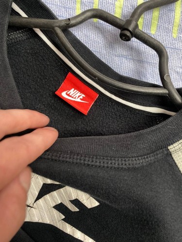 Vintage Nike Y2K Spellout Sweatshirt Big Logo Kids Boys - Picture 14 of 17