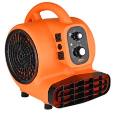 1000 CFM 3-Speed 1/4 HP Adjustable Air Mover Carpet Dryer Blower Floor Fan