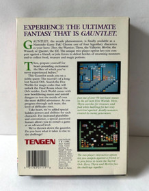 Gauntlet Nintendo Entertainment System NES 1985 Cartridge Manual Box, NO Sleeve
