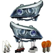 Bi Xenon Scheinwerfer Set für BMW 5er E60 E61 Bj 07-09 Hella mit Kurvenlicht G9D