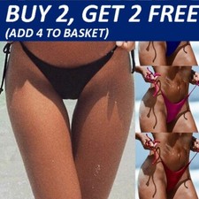 G-String Bikini Thong Swimsuit Bottom Briefs Tiny Sexy Brazilian Beach Swimwear♬