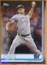 2019 Topps Series 2: Wei-Yin Chen Rainbow Foil Parallel #479 - See Pictures