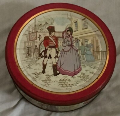 Post 80er Vintage runde Mackintosh's 2 Pfund Qualität Street Major & Lady Design Dose