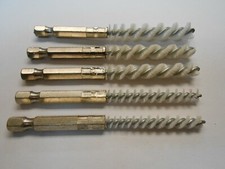 5N610 industrial tube cleaning brush set 1/4'' hex 5 pc 6,7,8,9,10 mm dia. nylon