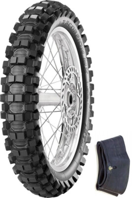 PIRELLI SCORPION 100/90-19 MX EXTRA-X REAR TIRE +TUBE SUZUKI RM125 250