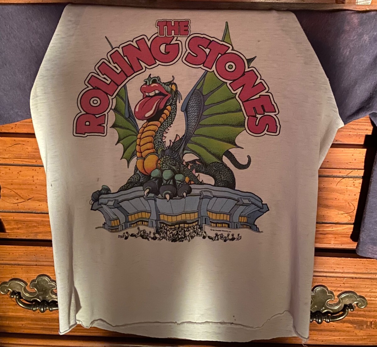 Rolling Stones ヴィンテージ ドラゴンT 七分袖Tシャツ - トップス