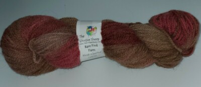 SKEIN  UNIQUE SHEEP RARE FIND FARM YARN - RHODE ISLAND RED 80% WOOL-20% ALPACA