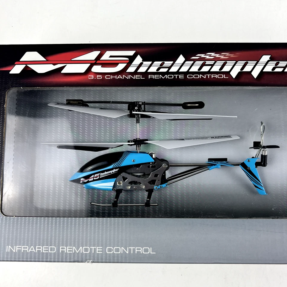 Skyteck M5 Helicopter 3.5 Channel Infrared Remote Control Blue - Image 2 of 4