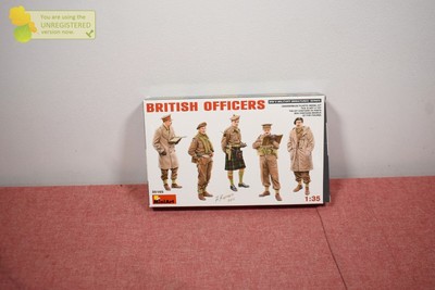 Miniart British Officers Model 1/35 Scale (Package Wear)
