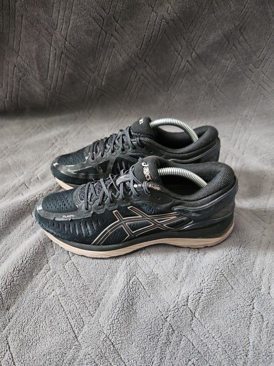 Asics Metarun Womens Sz Black Rose Gold Athletic Training