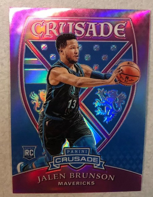 2018 19 Panini Chronicles Crusade Jalen Brunson Pink Holo Rookie Card 