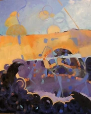  Abstract Painting, Mixed Media, Contemporary art , "Observation"